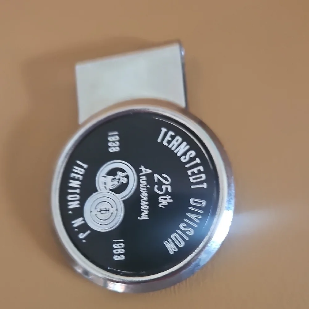 Silver and Black Money Clip